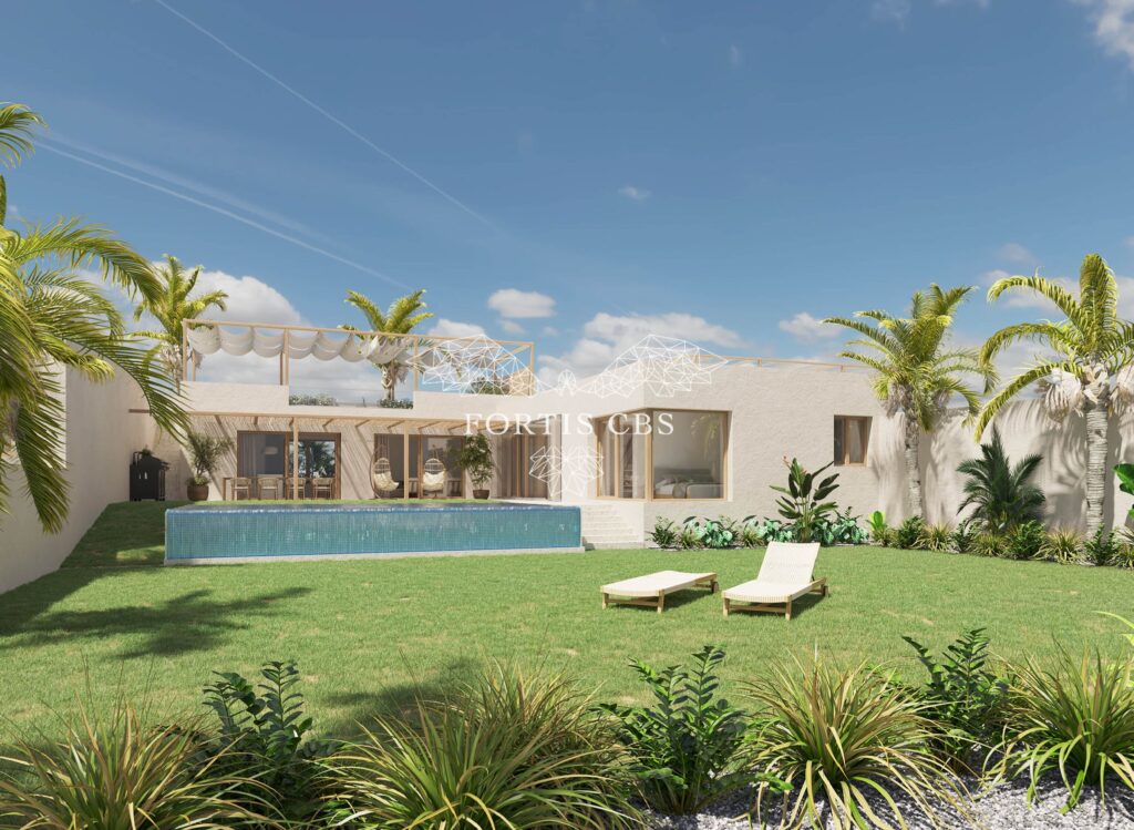 Off-Plan Luxury Ocean View Bungalow with Pool in Corralejo, Fuertaventura
