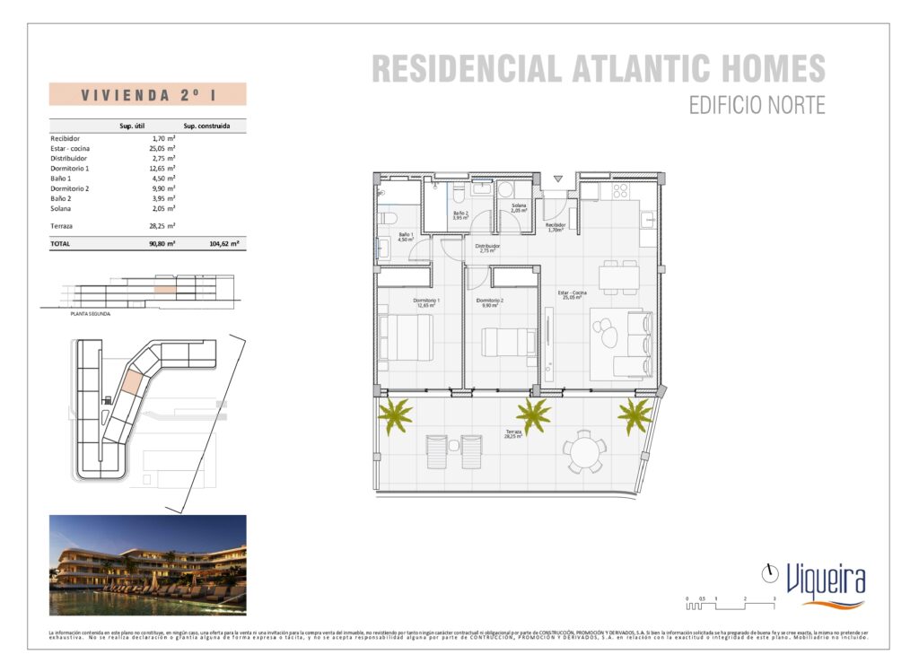 Delightful Recently Completed Two Bedroom Apartment in a Popular Location